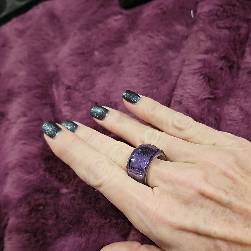 Purple Statement Ring - image 4